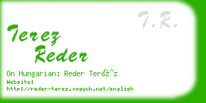 terez reder business card